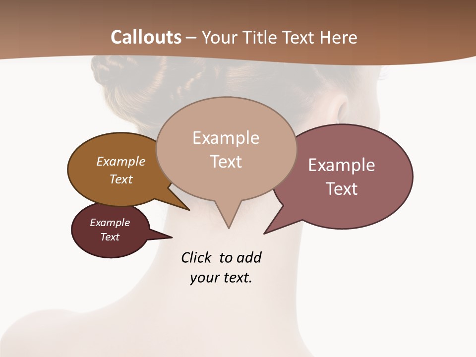 White Background Beauty  PowerPoint Template