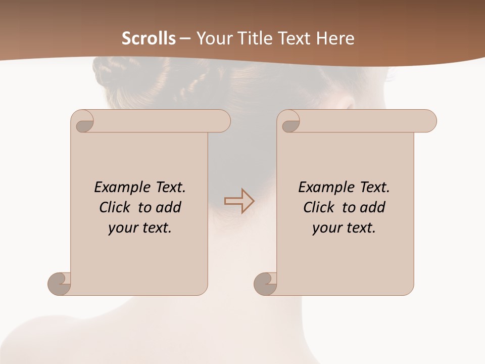 White Background Beauty  PowerPoint Template