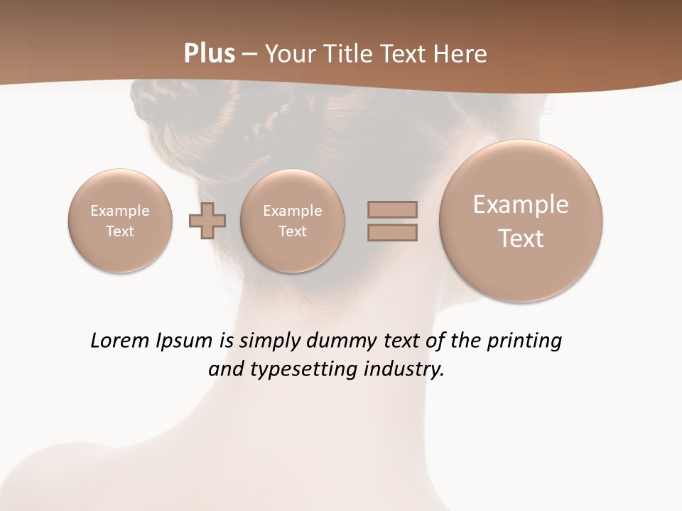 White Background Beauty  PowerPoint Template