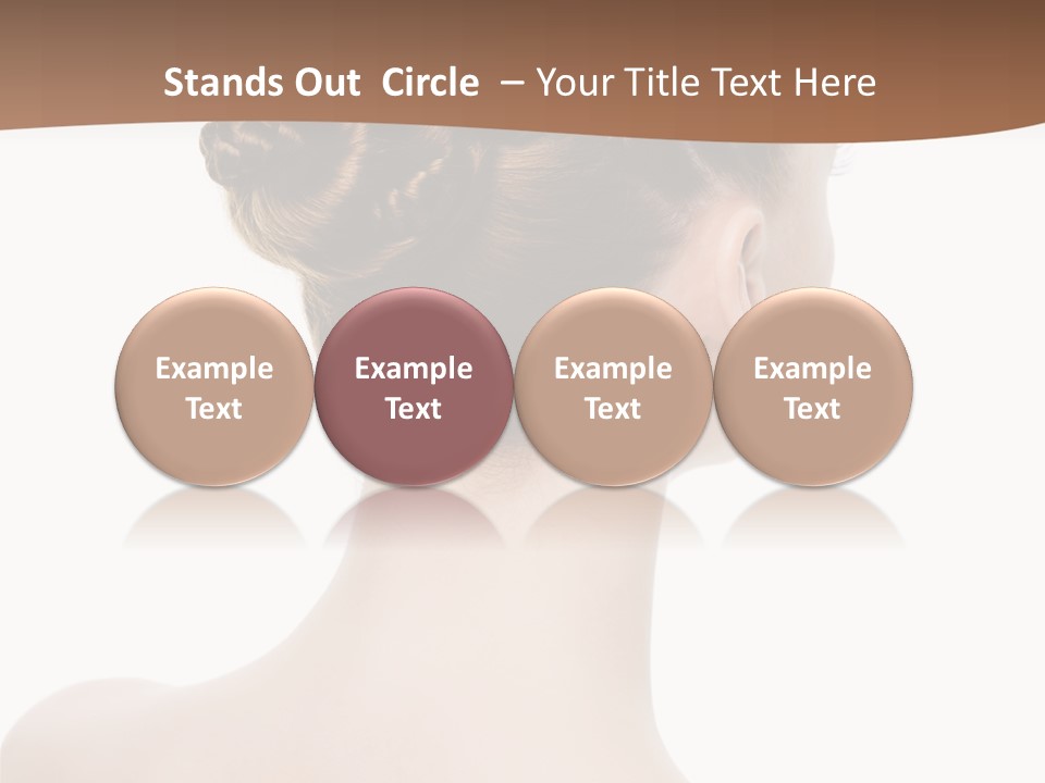 White Background Beauty  PowerPoint Template
