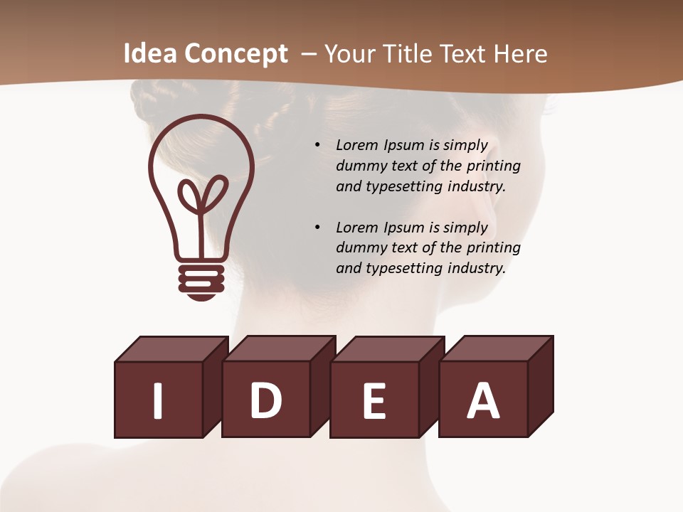 White Background Beauty  PowerPoint Template