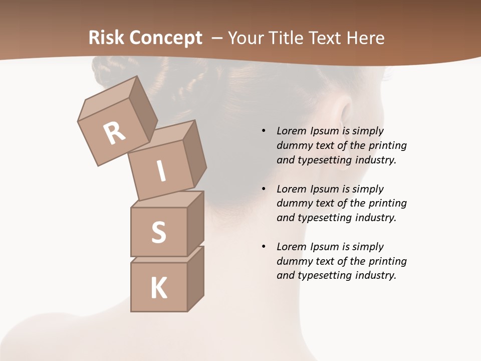 White Background Beauty  PowerPoint Template