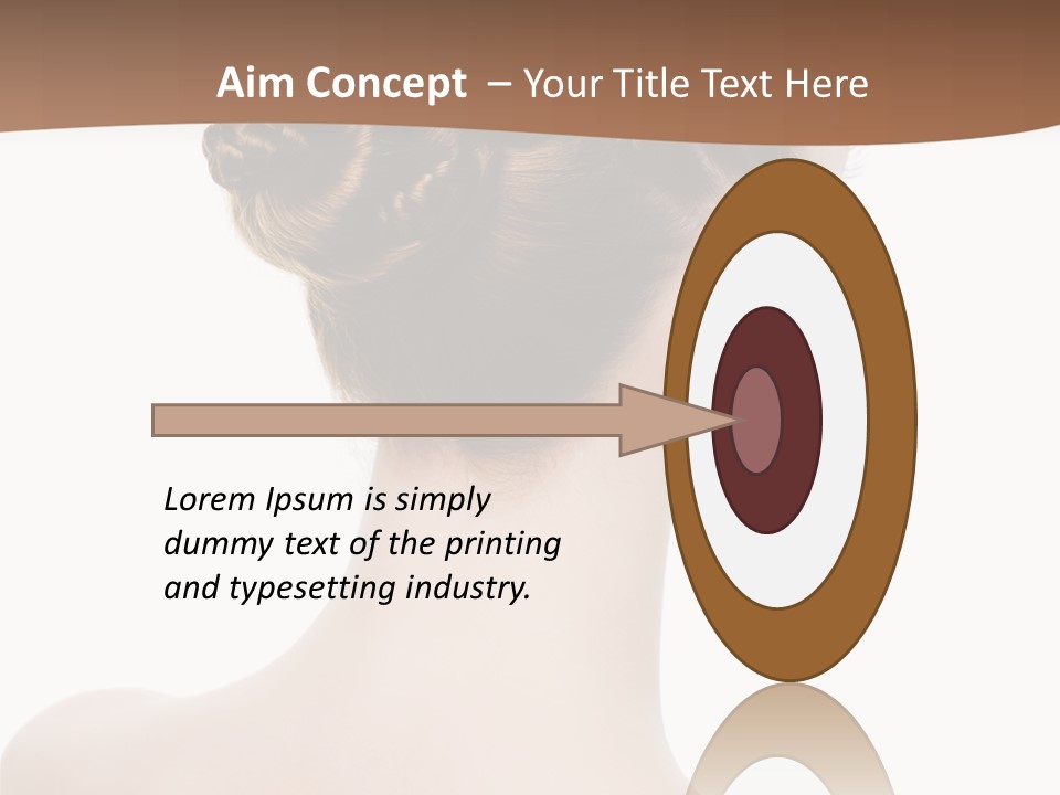 White Background Beauty  PowerPoint Template