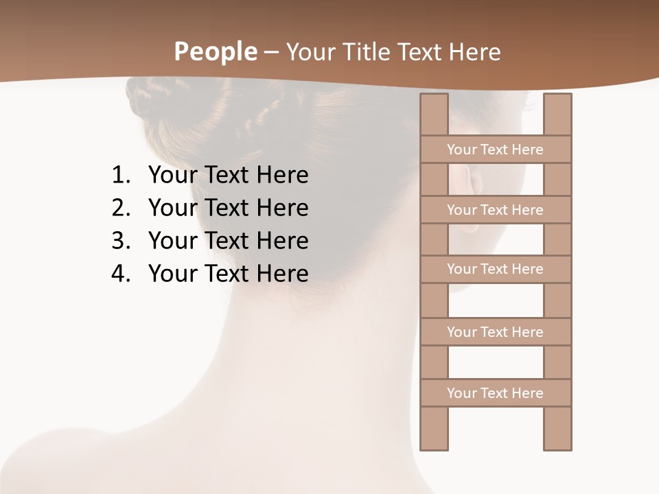 White Background Beauty  PowerPoint Template