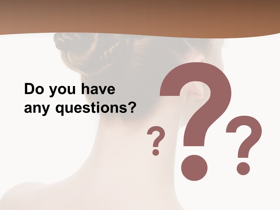 White Background Beauty  PowerPoint Template