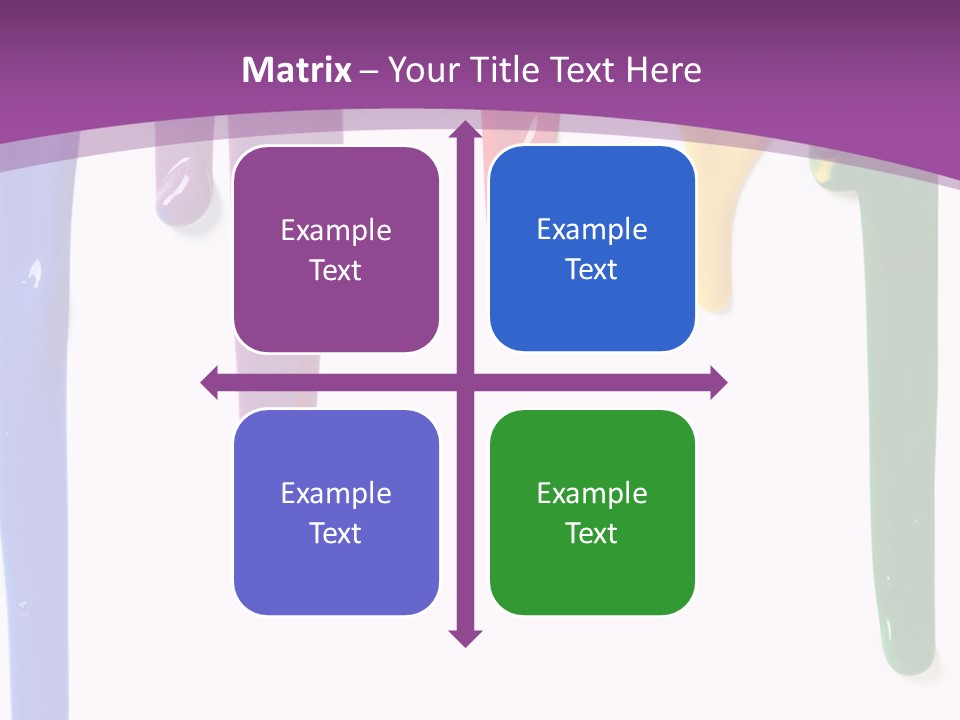 Acrylic Drip Leaking PowerPoint Template