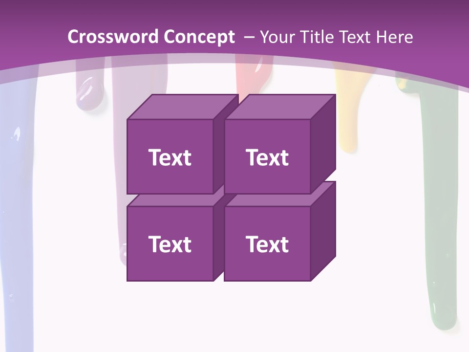 Acrylic Drip Leaking PowerPoint Template