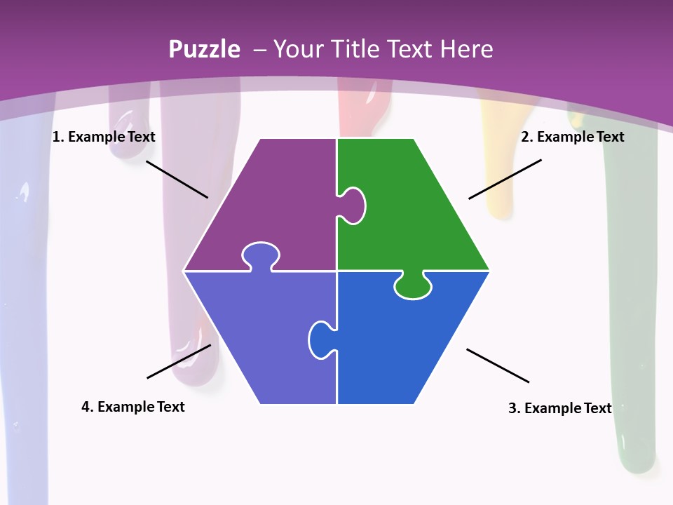 Acrylic Drip Leaking PowerPoint Template