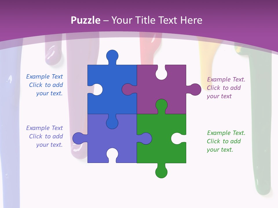 Acrylic Drip Leaking PowerPoint Template