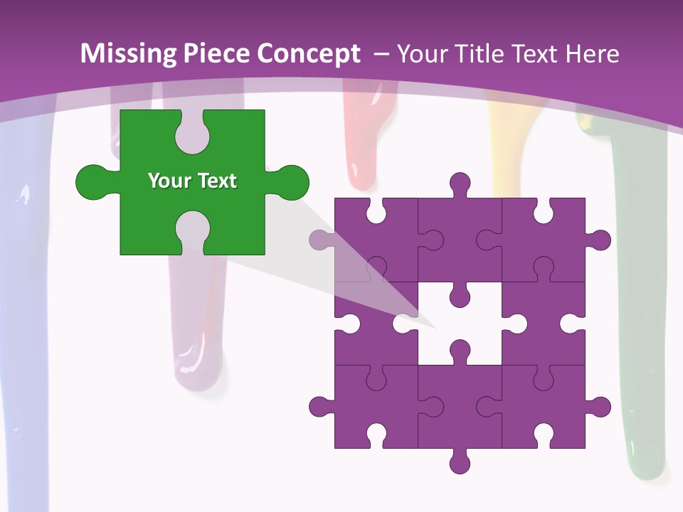 Acrylic Drip Leaking PowerPoint Template