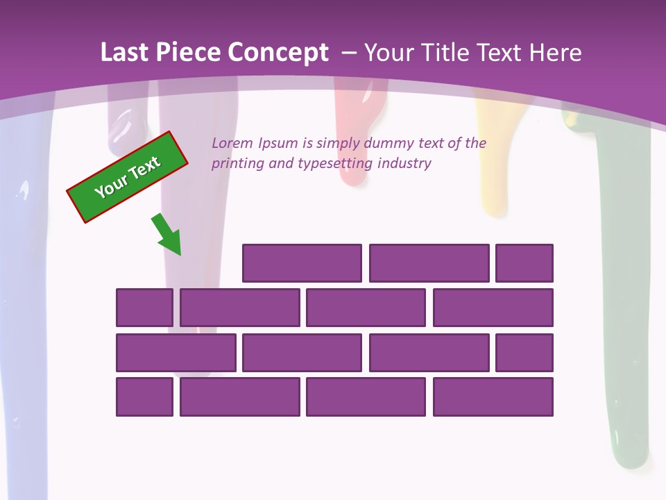 Acrylic Drip Leaking PowerPoint Template