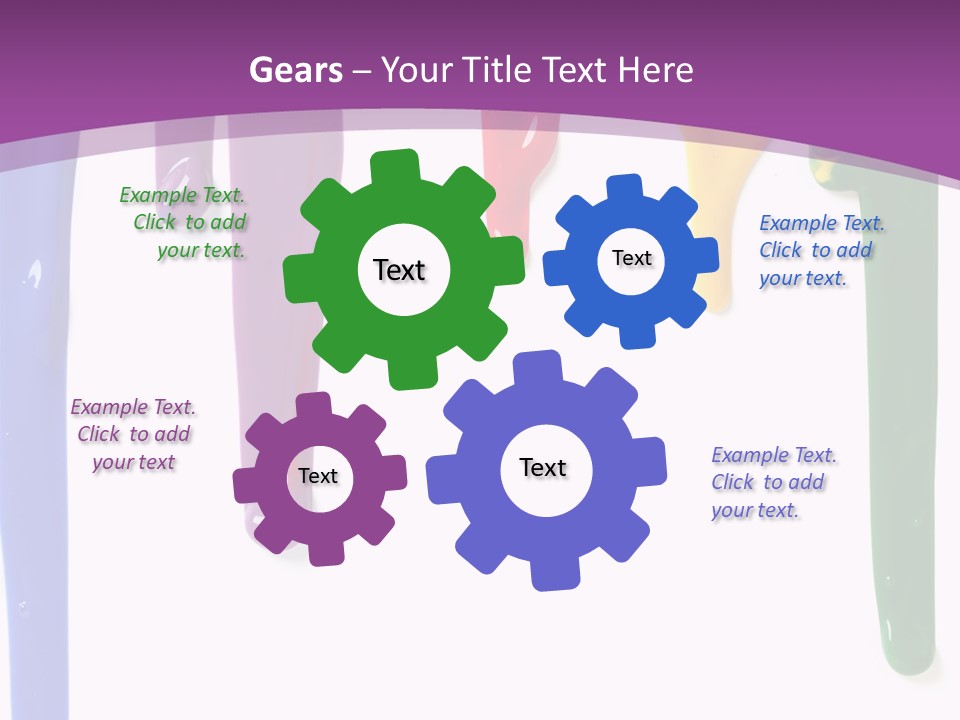 Acrylic Drip Leaking PowerPoint Template