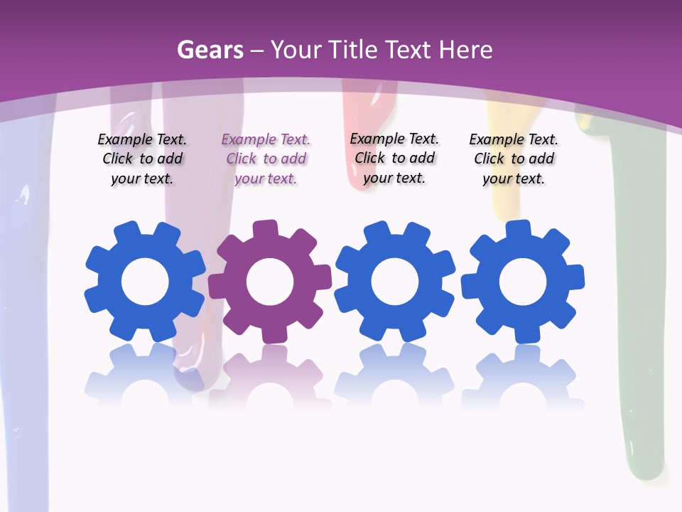 Acrylic Drip Leaking PowerPoint Template