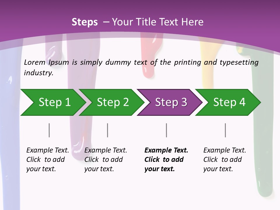Acrylic Drip Leaking PowerPoint Template