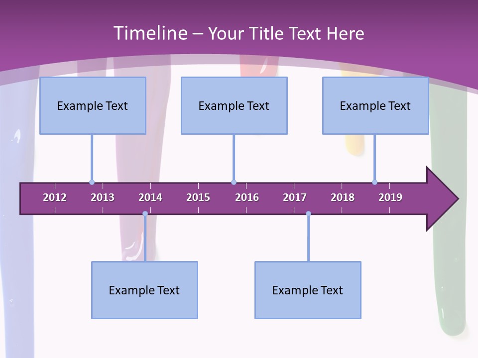 Acrylic Drip Leaking PowerPoint Template
