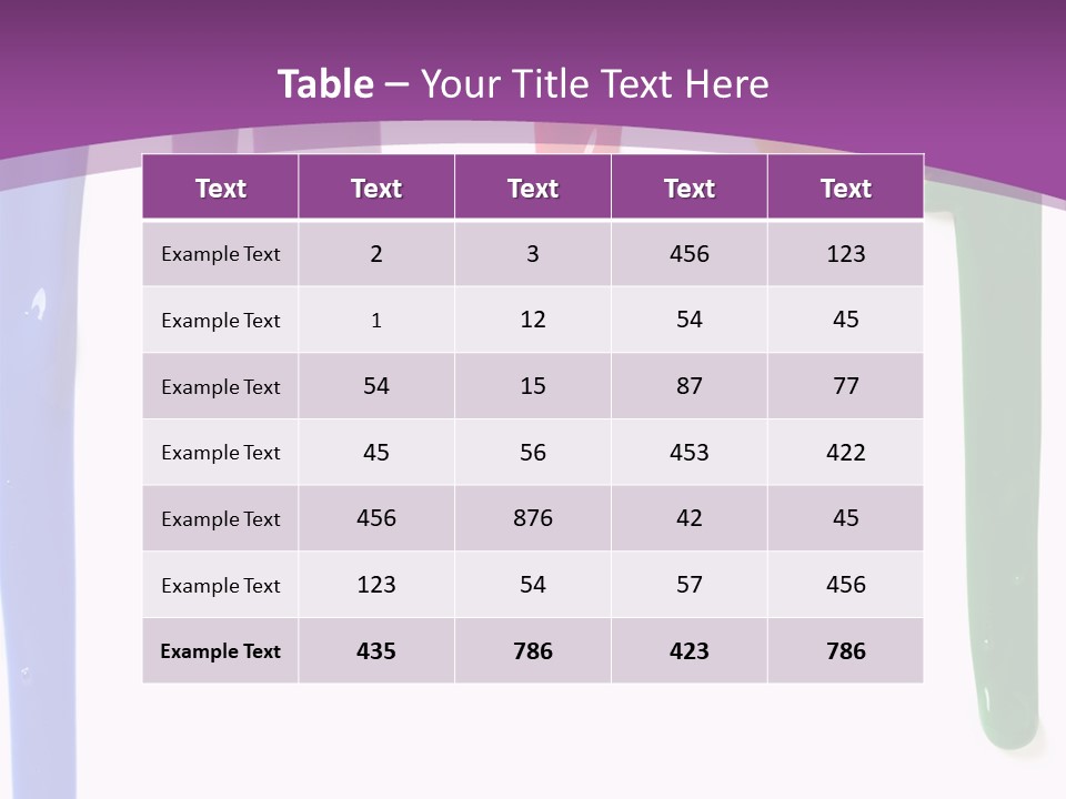 Acrylic Drip Leaking PowerPoint Template