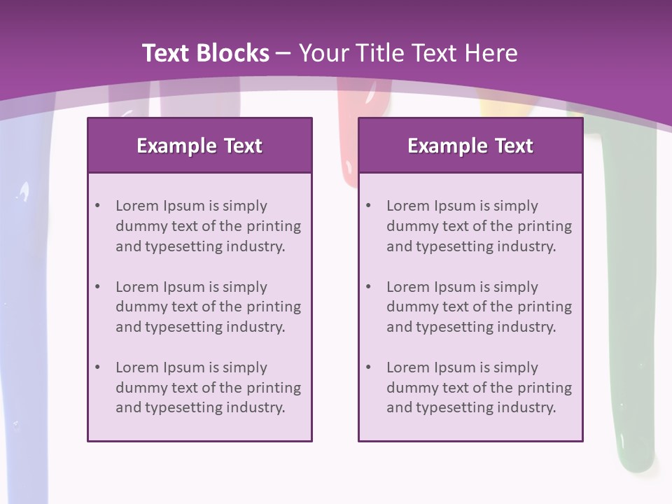 Acrylic Drip Leaking PowerPoint Template