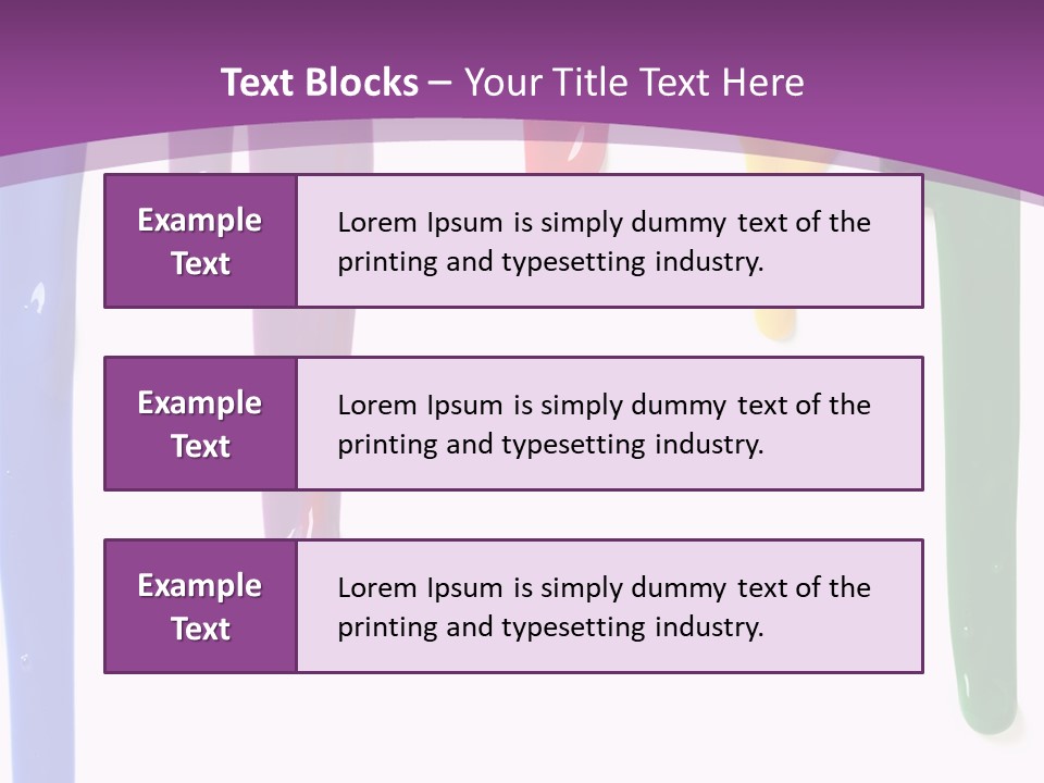 Acrylic Drip Leaking PowerPoint Template