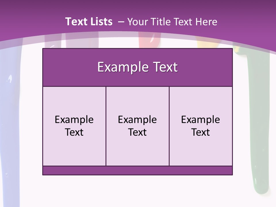 Acrylic Drip Leaking PowerPoint Template