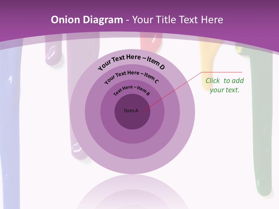 Acrylic Drip Leaking PowerPoint Template
