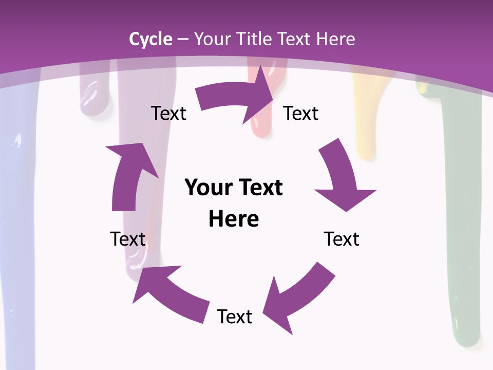 Acrylic Drip Leaking PowerPoint Template