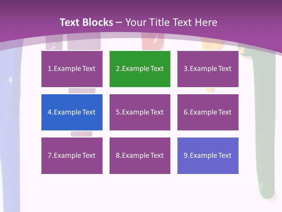 Acrylic Drip Leaking PowerPoint Template
