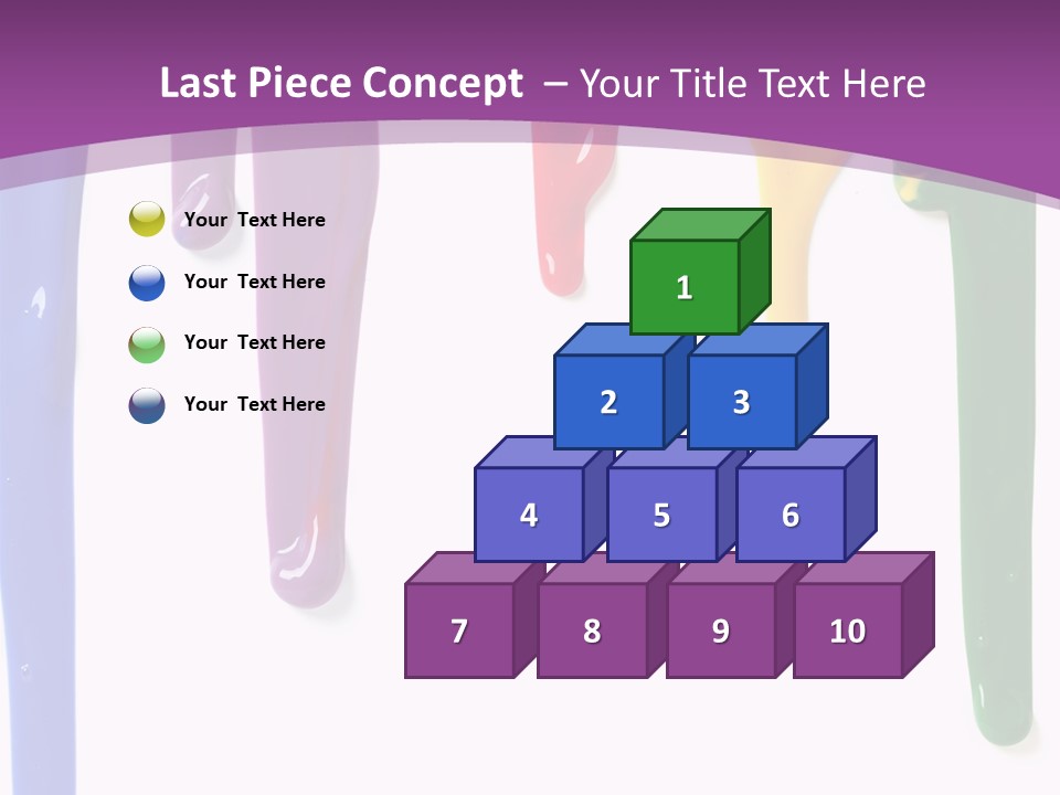 Acrylic Drip Leaking PowerPoint Template