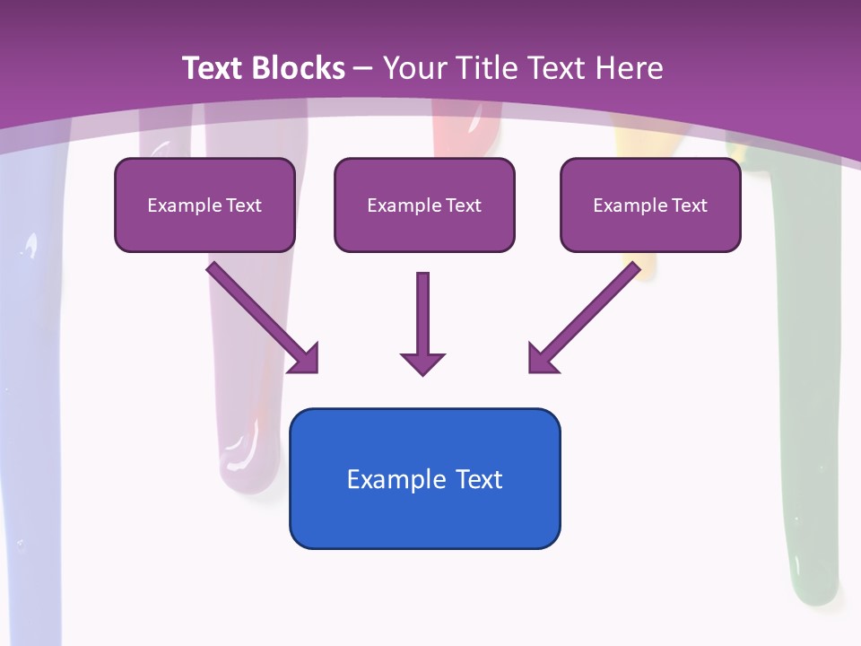 Acrylic Drip Leaking PowerPoint Template