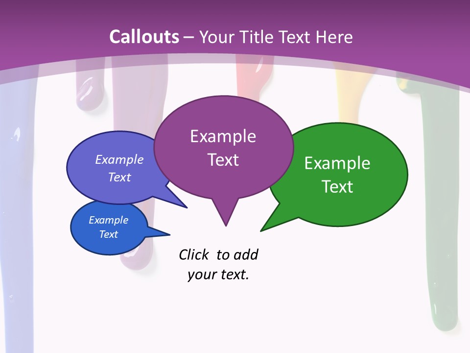 Acrylic Drip Leaking PowerPoint Template