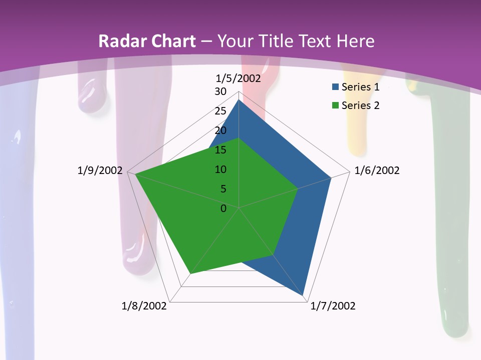 Acrylic Drip Leaking PowerPoint Template
