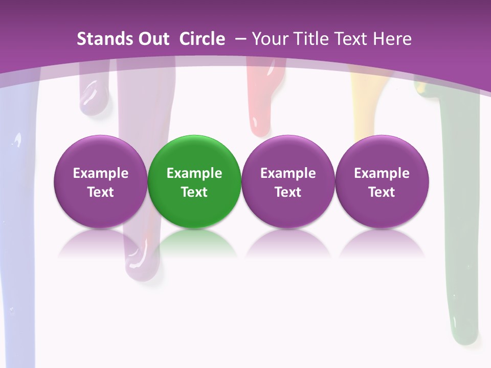 Acrylic Drip Leaking PowerPoint Template