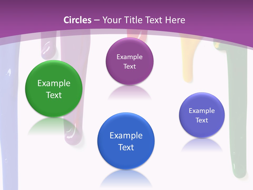 Acrylic Drip Leaking PowerPoint Template