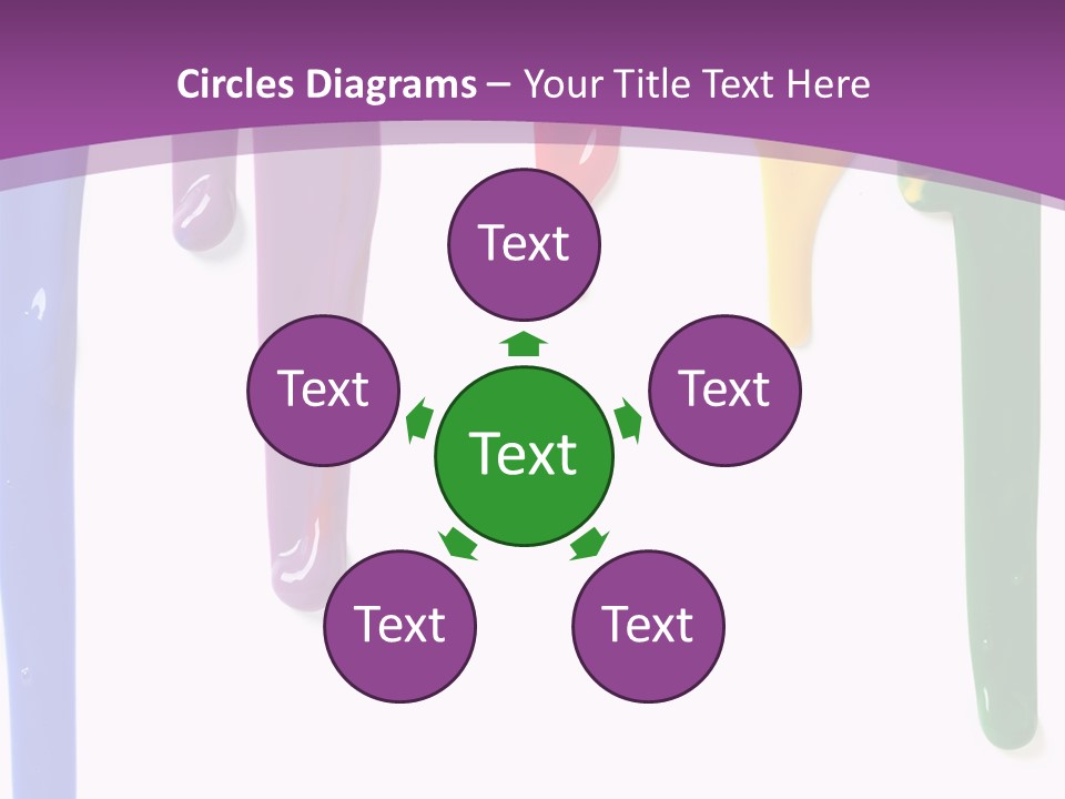 Acrylic Drip Leaking PowerPoint Template