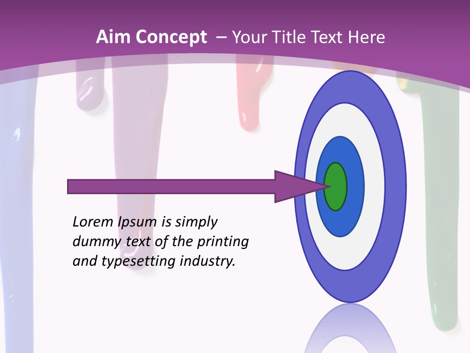 Acrylic Drip Leaking PowerPoint Template