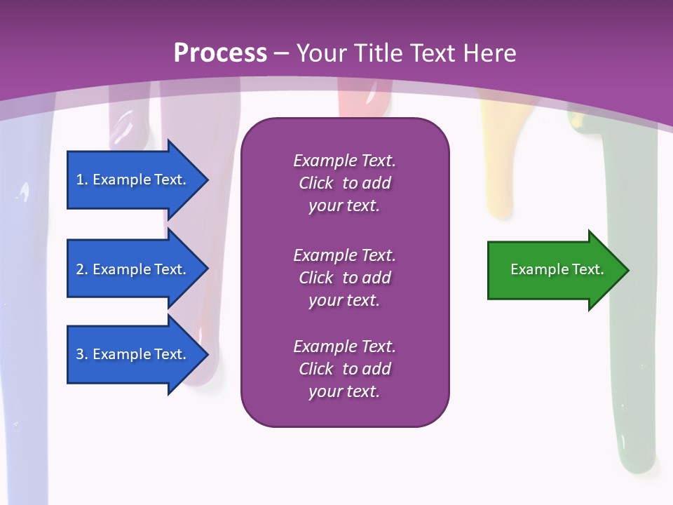 Acrylic Drip Leaking PowerPoint Template