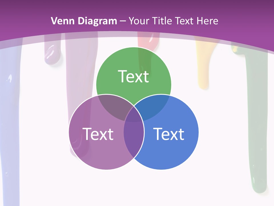 Acrylic Drip Leaking PowerPoint Template