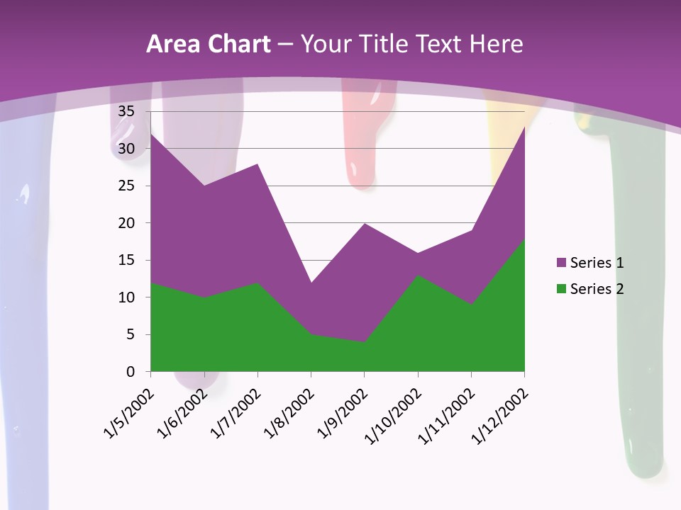 Acrylic Drip Leaking PowerPoint Template