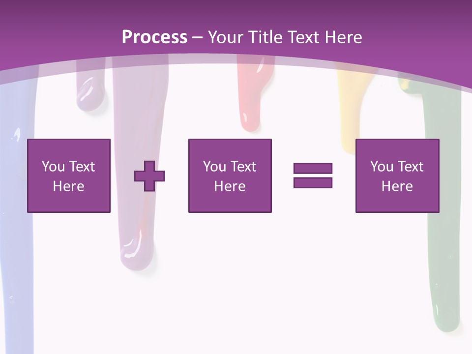 Acrylic Drip Leaking PowerPoint Template