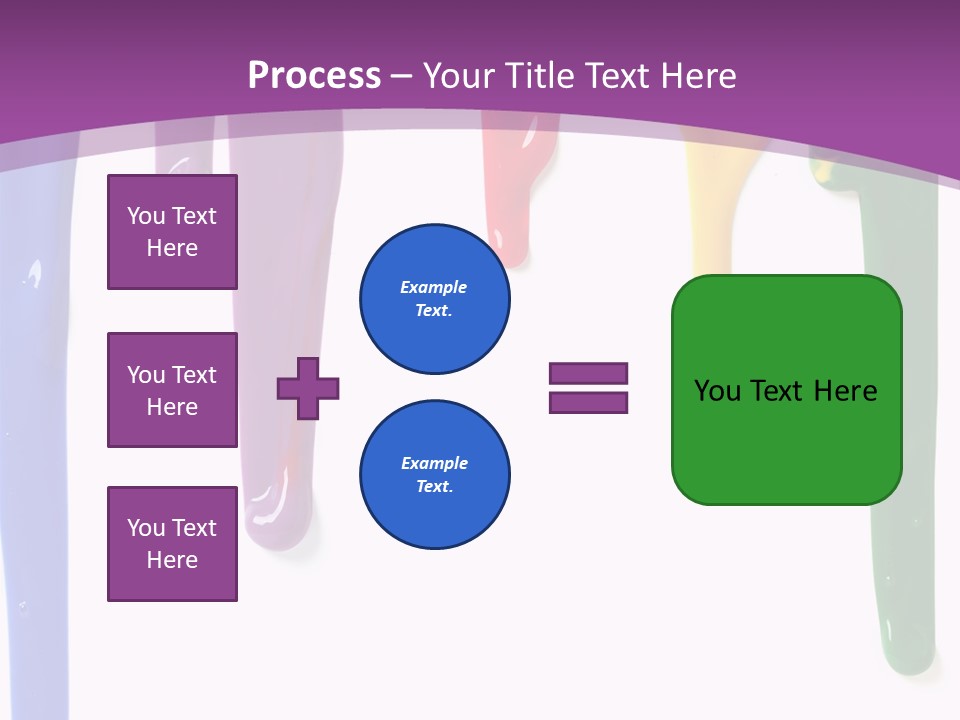 Acrylic Drip Leaking PowerPoint Template