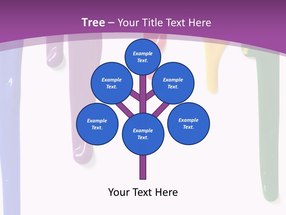 Acrylic Drip Leaking PowerPoint Template