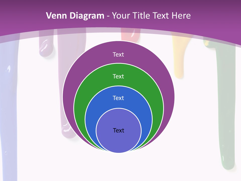 Acrylic Drip Leaking PowerPoint Template