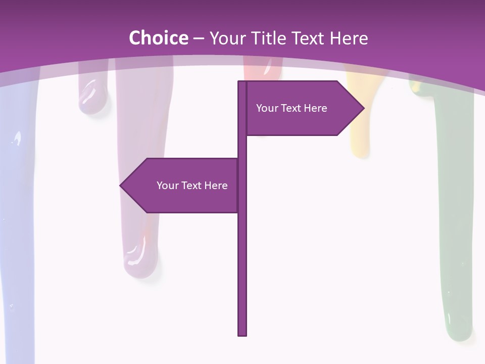 Acrylic Drip Leaking PowerPoint Template