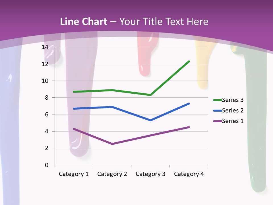 Acrylic Drip Leaking PowerPoint Template