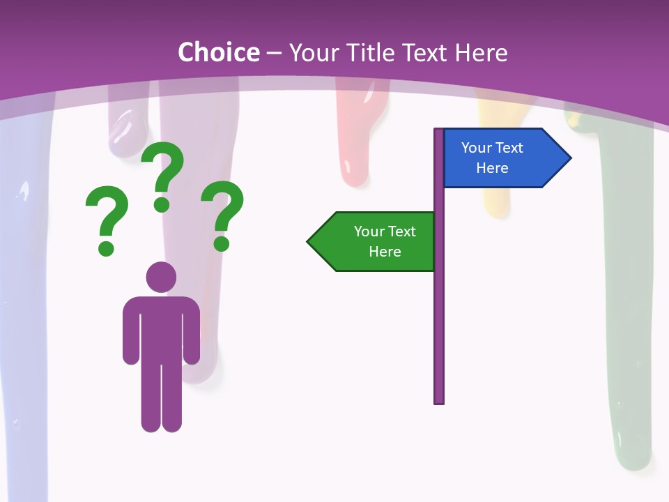 Acrylic Drip Leaking PowerPoint Template
