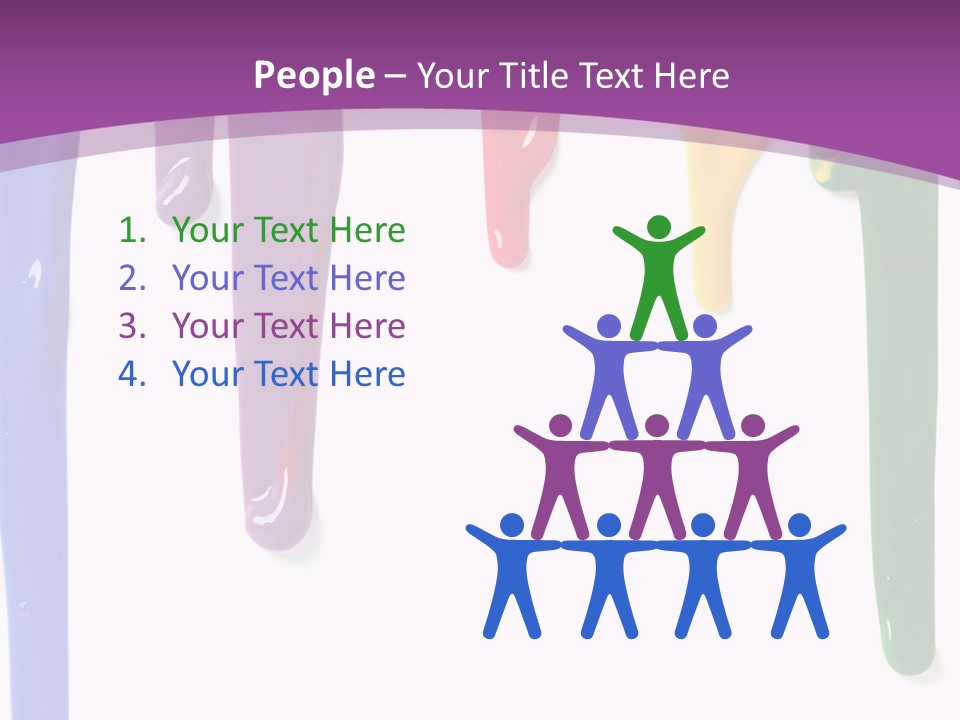 Acrylic Drip Leaking PowerPoint Template