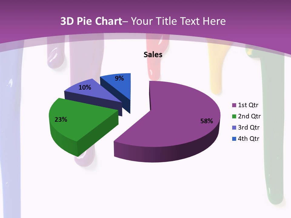 Acrylic Drip Leaking PowerPoint Template