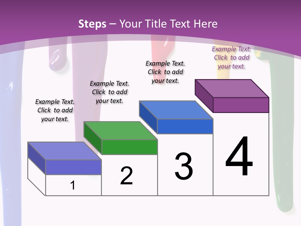 Acrylic Drip Leaking PowerPoint Template