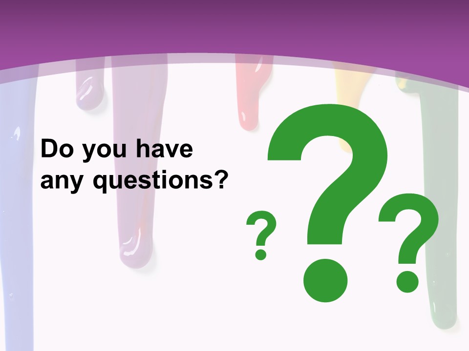 Acrylic Drip Leaking PowerPoint Template