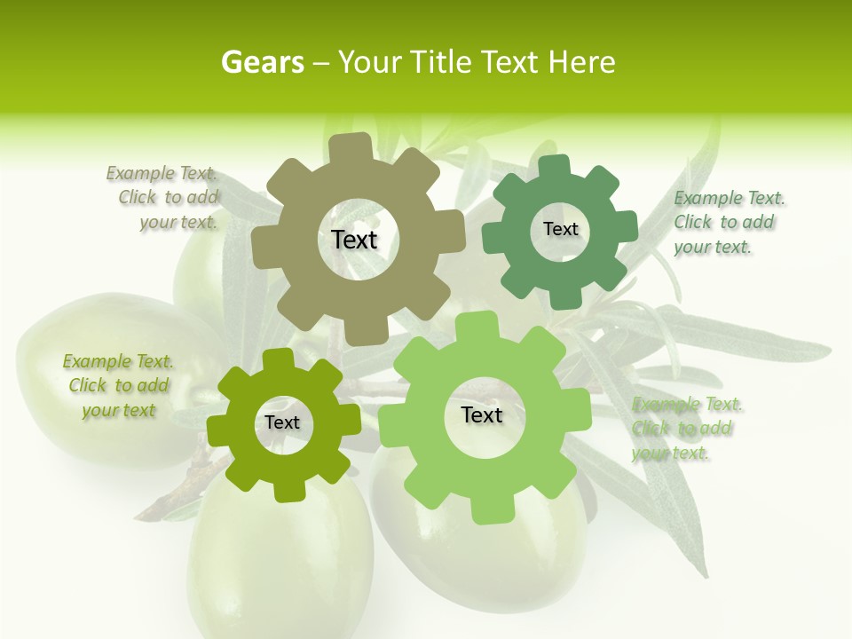 Mediterranean Vegetarian Herb PowerPoint Template