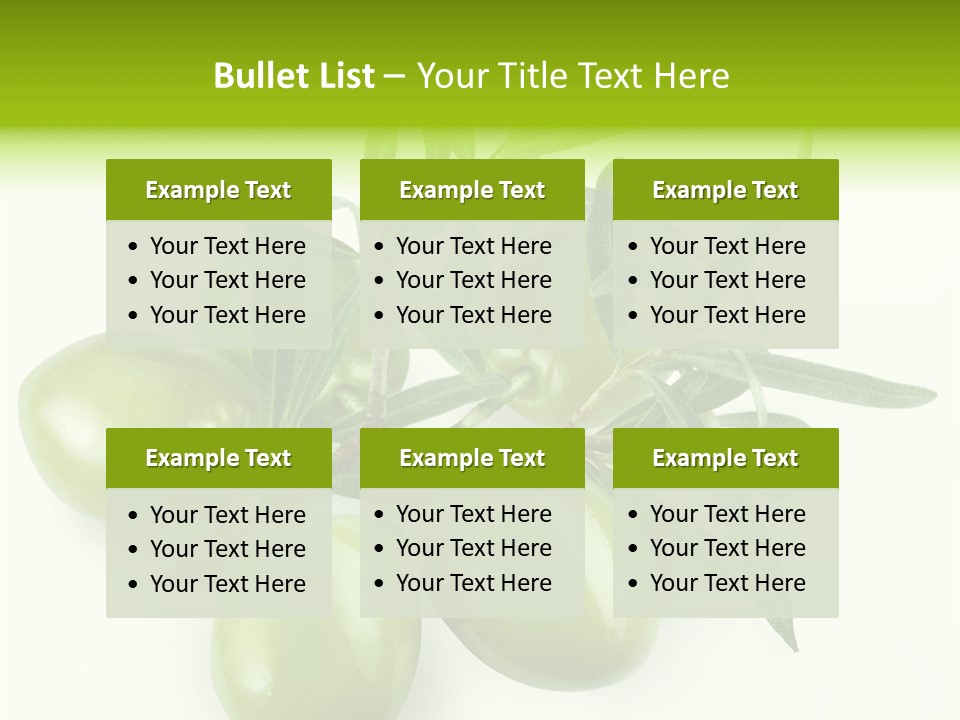 Mediterranean Vegetarian Herb PowerPoint Template